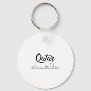 Porte-clés Tenues de voyage de vacances sur la skyline du Qat