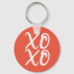 Porte-clés Terracotta et blanc XOXO