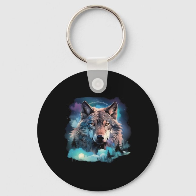 Porte-clés Terrain de chasse au loup gris1 (Recto)