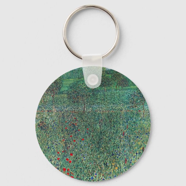 Porte-clés Terrain de fleurs à Litzlberg Klimt, Paysage Vinta (Recto)