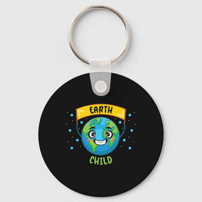 Porte-clés Terre Enfant Sauver Planète Enseignant Science Cli (Recto)