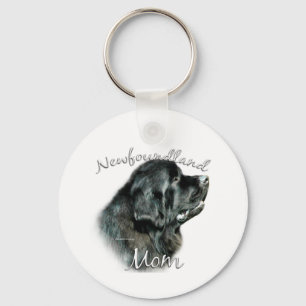 Porte-clés Terre-Neuve (noir) Maman 2