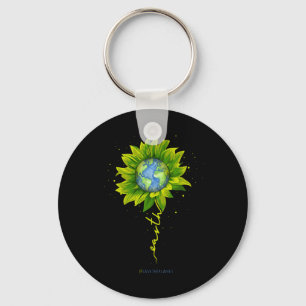 Porte-clés Terre Tournesol Planète Sauvez le Jour des terres 