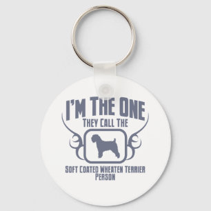 Porte-clés Terrier blond comme les blés doucement enduit