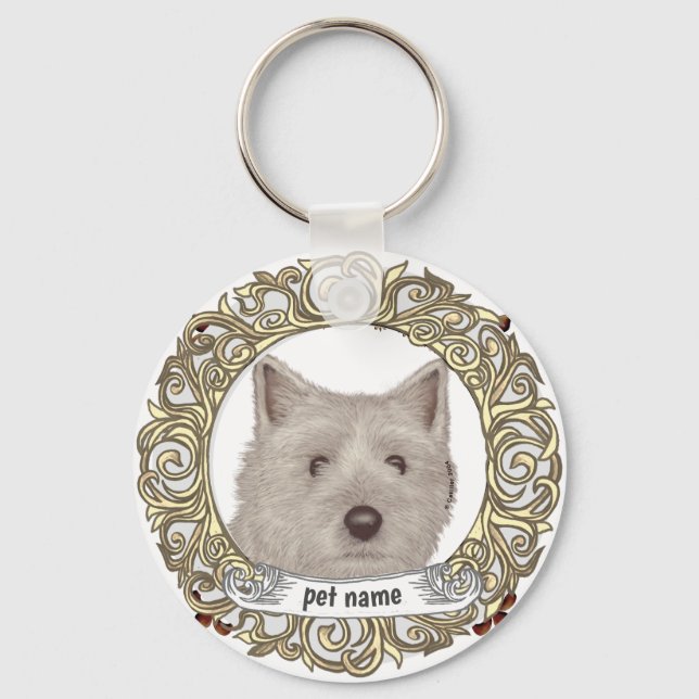 Porte-clés Terrier Cairn  (Recto)