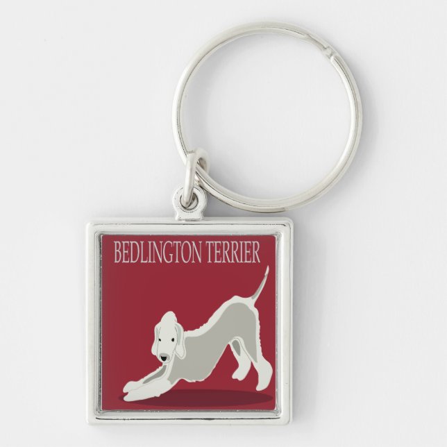 Porte-clés terrier de bedlington (Devant)