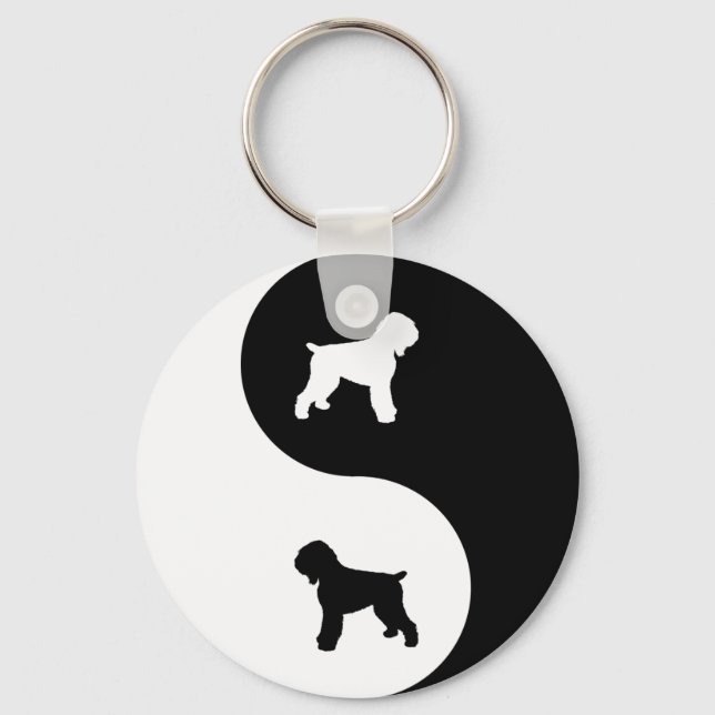 Porte-clés Terrier russe noir (Recto)