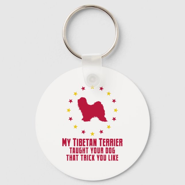 Porte-clés Terrier tibétain (Recto)