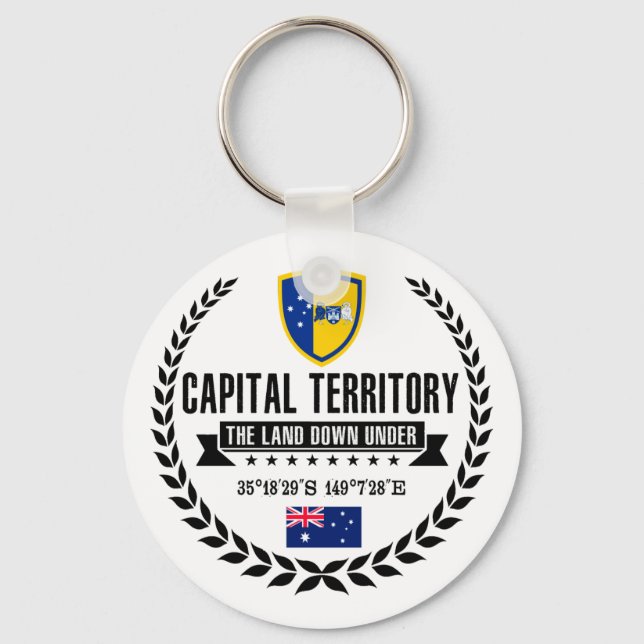 Porte-clés Territoire capital (Recto)