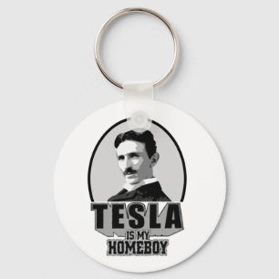 Porte-clés Tesla est mon Homeboy