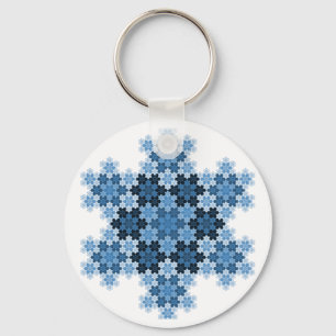 Porte-clés Tessellé Koch Snowflakes