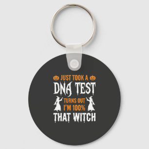 Porte-clés Test ADN sorcière drôle d'Halloween Graphique