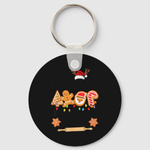 Porte-clés Testeur de biscuits de Noël Équipe de boulangerie