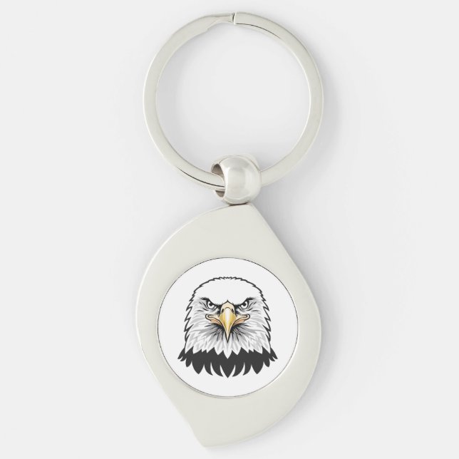 Porte-clés Tête d'aigle américain (Devant)