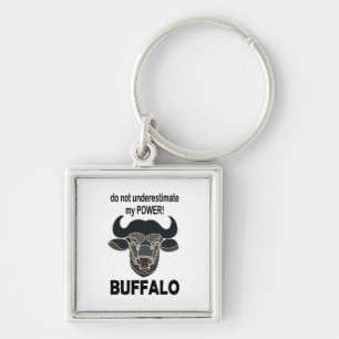 Porte-clés Tête de bison animal Buffalo
