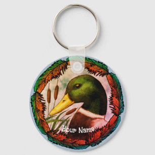 Porte-clés Tête de canard colvert