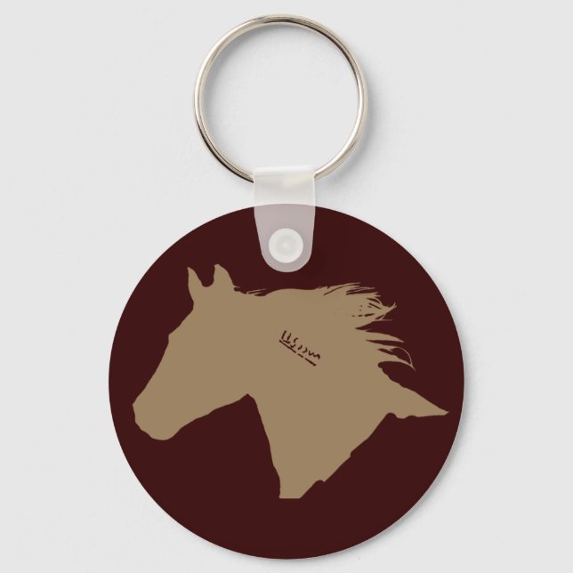 Porte-clés Tête de cheval Mustang (Recto)