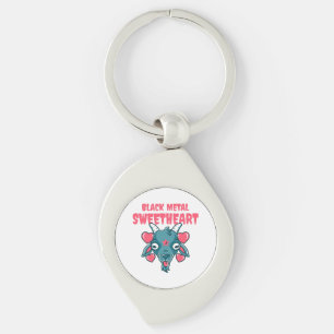 Porte-clés tête de chèvre mignonne baphomet
