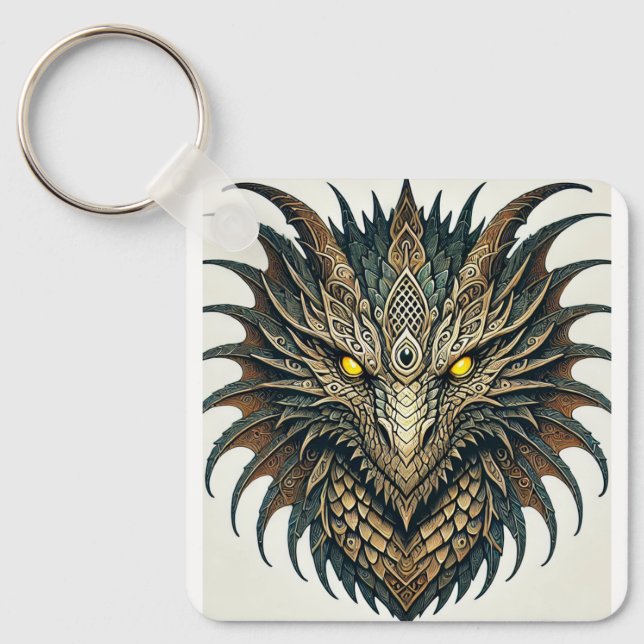 Porte-clés Tête de dragon (Recto)