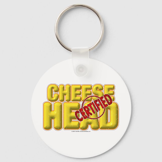 Porte-clés Tête de fromage certifiée (Recto)