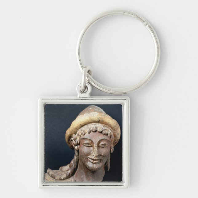 Porte-clés Tête de Hermes portant des pilos (Devant)