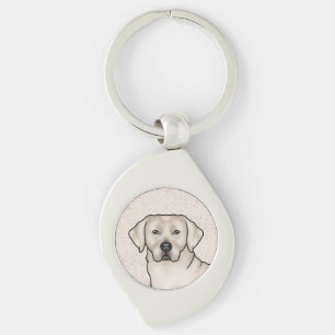 Porte-clés Tête de Labradors Retriever crème Art Chien Labrad