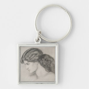 Porte-clés Tête d'une femme, 1861 (crayon sur le papier)