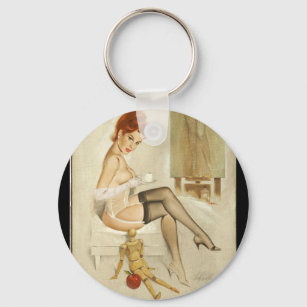 Porte-clés Tête rouge avec l'art mannequin d'Anna