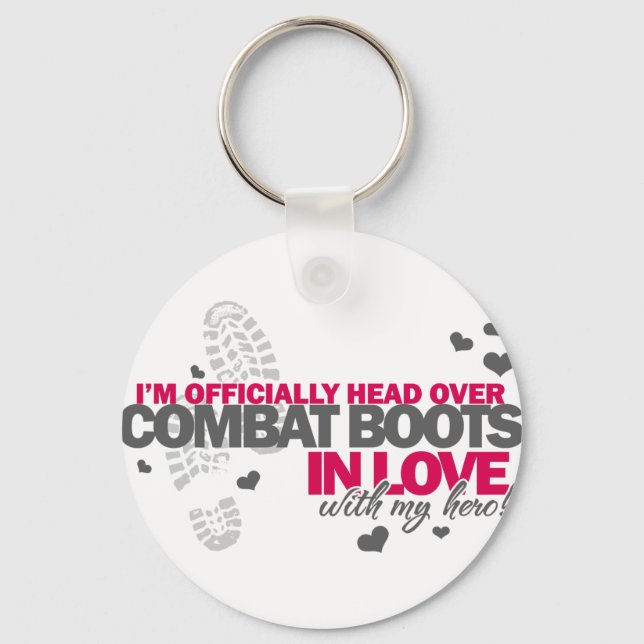 Porte-clés Tête sur les bottes de combat (Recto)