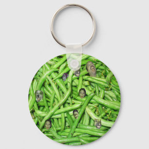 Porte-clés Têtes de haricots verts !