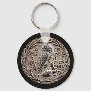 Porte-clés Tetradrachm en argent d'Athènes
