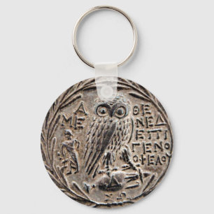Porte-clés Tetradrachm en argent d'Athènes
