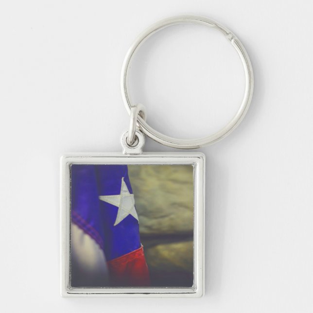 Porte-clés Texas Drapeau Russe Lone Star Etat USA (Devant)