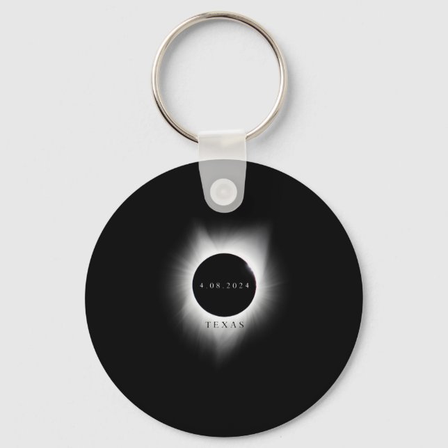 Porte-clés Texas Eclipse 4.08.24 Total Solar Eclipse 2024 Tex (Recto)