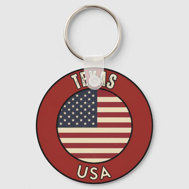 Porte-clés Texas États-Unis d'Amérique (Recto)