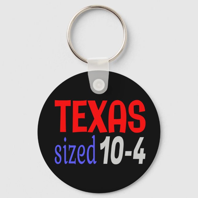 Porte-clés Texas taille 10-4 LettreKenny (Recto)