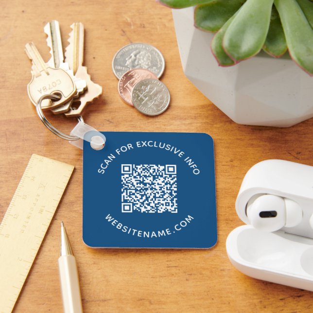 Porte-clés Texte de code QR personnalisé Cadeaux d'entreprise (Bureau)