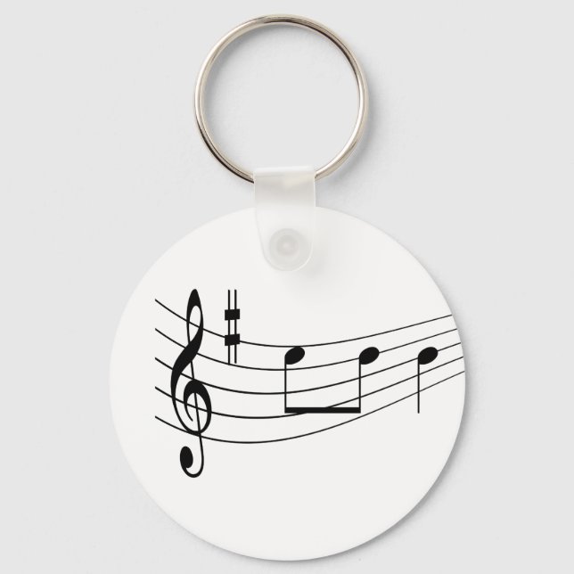 Porte-clés Texte de musique (Recto)