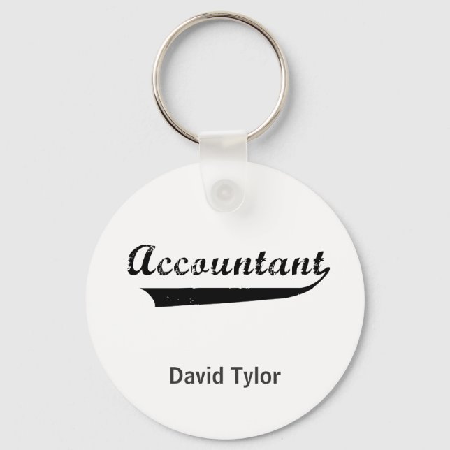Porte-clés Texte du Accountant Sports Style (Recto)