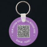 Porte-clés Texte et couleurs personnalisés du Porte - clé QR<br><div class="desc">Choisissez Couleurs et Police - Votre code QR spécial Info et texte personnalisé Cadeau moderne personnalisé - Ajouter votre code QR - Image ou logo - photo / Texte - Nom ou autre information / message - Redimensionner et déplacer ou ajouter des éléments - Image / Texte avec outil de...</div>