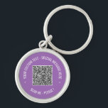 Porte-clés Texte et couleurs personnalisés du Porte - clé QR<br><div class="desc">Choisissez Couleurs et Police - Votre code QR spécial Info et texte personnalisé Cadeau moderne personnalisé - Ajouter votre code QR - Image ou logo - photo / Texte - Nom ou autre information / message - Redimensionner et déplacer ou ajouter des éléments - Image / Texte avec outil de...</div>