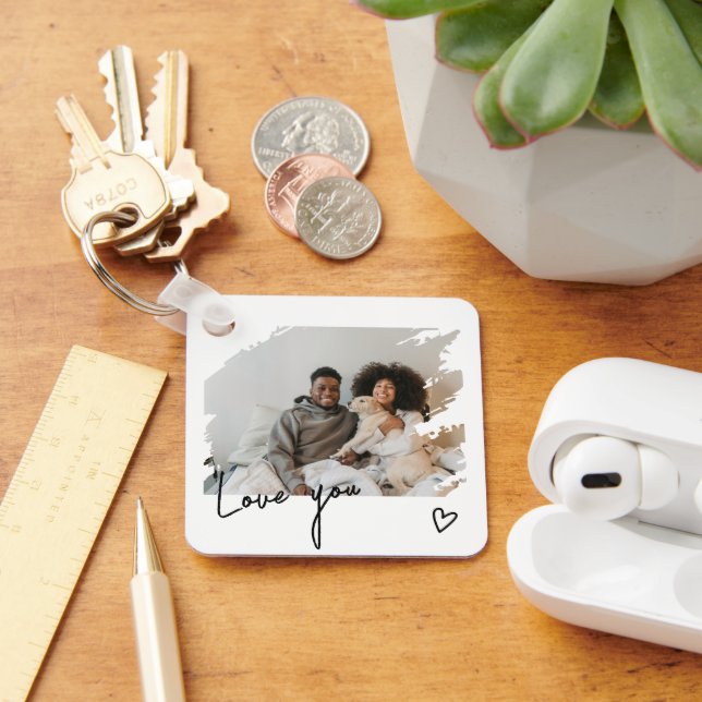 Porte-clés Texte Et Photo Personnalisés (Bureau)