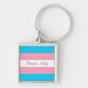 Porte-clés Texte transally modifiable Transgenre Fierté