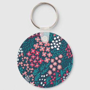 Porte-clés Texture vintage Fleur sans joint.