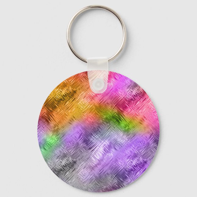 Porte-clés Texture violette de l'Amétrine de verre (Recto)