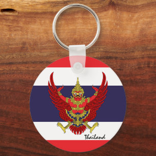 Porte-clés Thai Flag & Thaïlande vacances, patriotes / sports