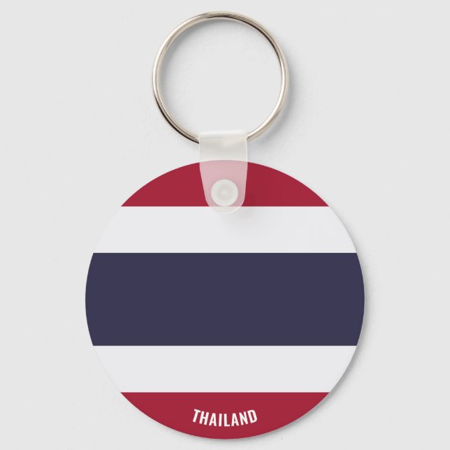 Porte-clés Thaïlande Drapeau charmant patriotique (Recto)