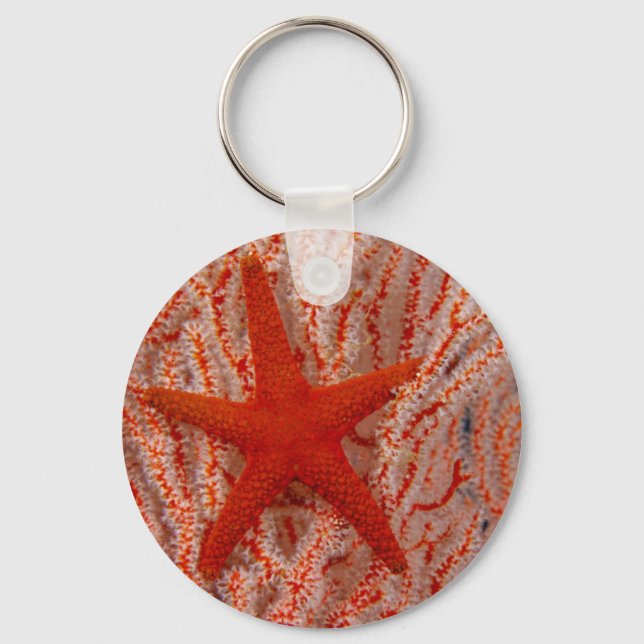 Porte-clés Thaïlande, étoile de mer également appelée starfis (Recto)