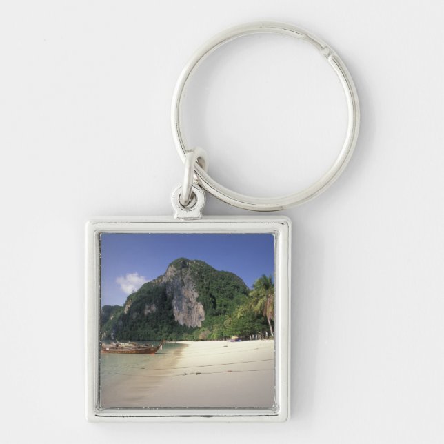 Porte-clés Thaïlande, mer d'Andaman, île de Ko Phi Phi, plage (Devant)