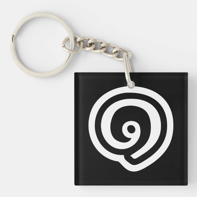 Porte-clés Thailande Numéro 1 / Un / ๑ (Nueng) Langue thaïe (Devant)